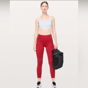 Lululemon | Fast & Free 7/8 Tight II Non-Reflective Nulux 25 True Red Plus SZ 14